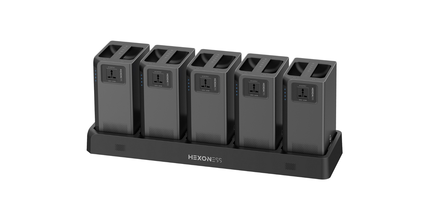 Pack de 5 Batteries MODULABLES 1kWh (5kWh Total) LiFePO4 – 10.000 Cycles