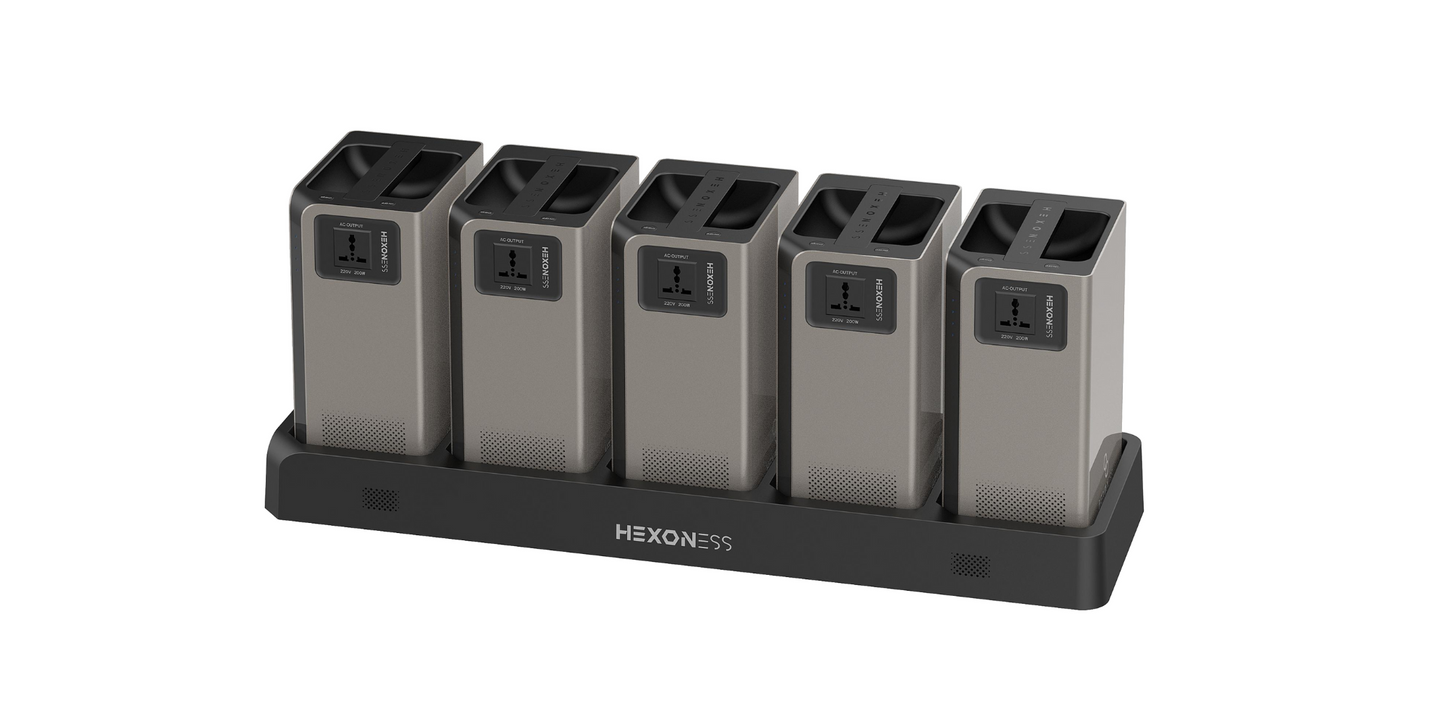 Pack de 5 Batteries MODULABLES 1kWh (5kWh Total) LiFePO4 – 10.000 Cycles
