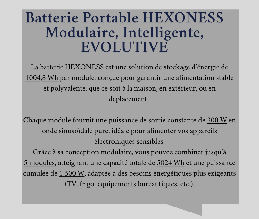 Pack de 5 Batteries MODULABLES 1kWh (5kWh Total) LiFePO4 – 10.000 Cycles